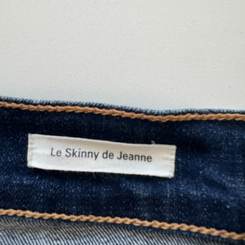 Frame Denim Le Skinny de Jeanne Distressed Ripped Knee Jeans Womens Size 29 - Picture 12 of 14